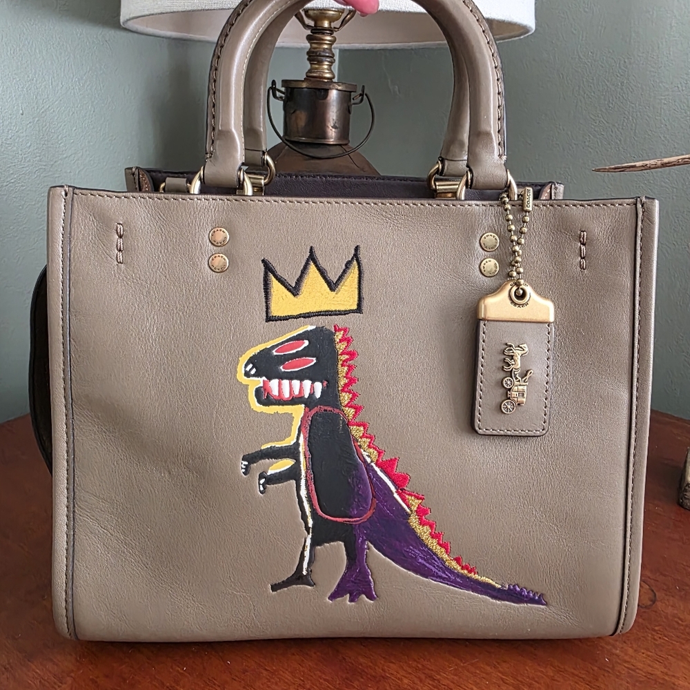 Coach 6889 Rogue 25 Basquiat Rexy Tan Leather Satchel Bag Limited Edition - Picture 16 of 16